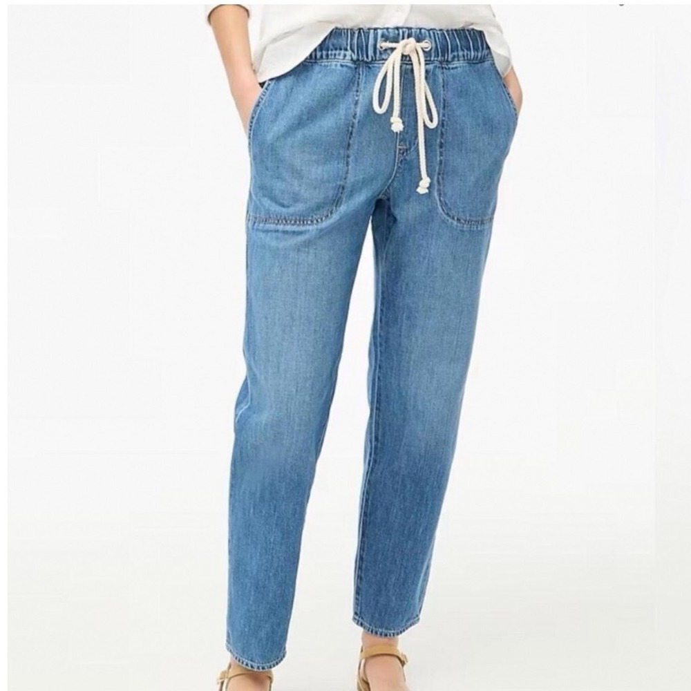 J. Crew Denim Drawstring Pant 29 - Picture 9 of 9